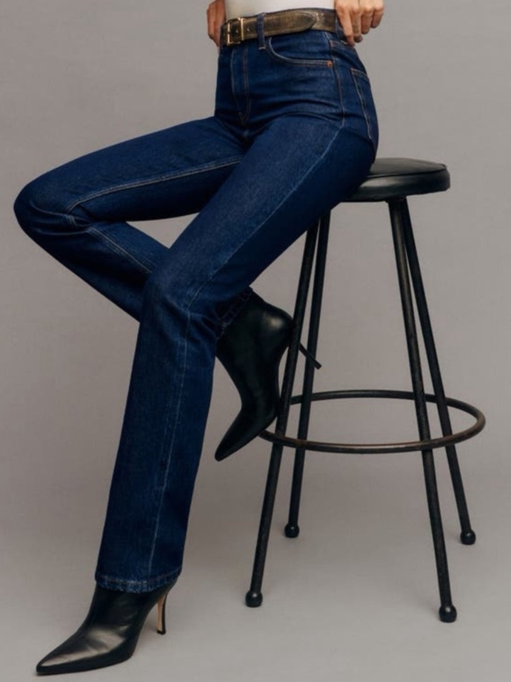 Reformation Jax Stretch High Rise Straight Jeans